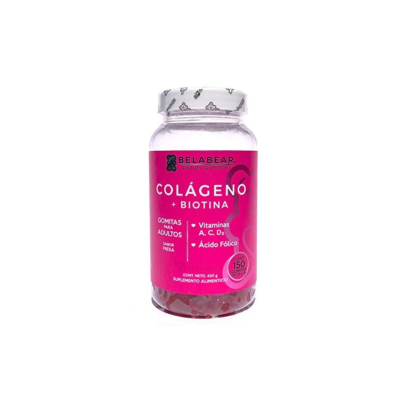 Solanum Kit Colágeno Biotina Ácido Hialurónico 300 Gomitas Belabear