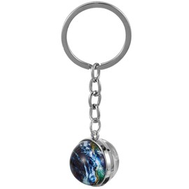VILLFUL Earth Globe Keychain Pendant for Boy Girl Decorative Backpack Key Ring Unique Purse Keychain Sturdy Bag Ornament for Boys and Girls Present for Special Occasions