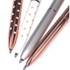 Eyourlife 12 PCS Diamond Crystal Pens, Rose Gold Metal Ballpoint