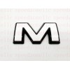 Auto Rear White Black Emblem Overlay 2019-2024 GMC Sierra 1500