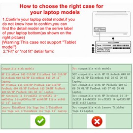 Alapmk - Funda protectora para Dell XPS 14 9440, funda para HP 14-emXXXX 14-epXXXX 14-em0047nr/EliteBook 645 G10/EliteBook 640 G10/EliteBook 640 G9 y ThinkBook 14s Yoga Gen 3/Gen 2/Gen 1 5.6 Portátil