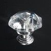 NSBELL 26PCS Clear Crystal Drawer Knobs, 24mm Diamond-Shaped Acrylic Cabinet