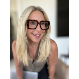 miyya Blue Light Blocking Glasses for Women, Blue Light Glasses for Women Oversized Fashion Glasses, Anti UV Ray-Spring Hinge