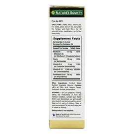 Nature's Bounty B Complex with B12 Sublingual Liquid Fast Acting Dietary Supplement, 2 Fl Oz