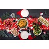 Funnlot Christmas Table Runner Red 270 x 28 cm Xmas