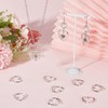 SUNNYCLUE 1 Box of 50 Heart Connecting Charms Double Heart