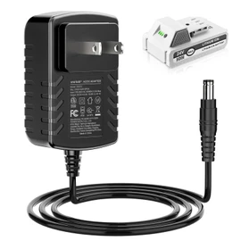 Quick Charge for Snow Joe & Sun Joe 24V Battery, 24VCHRG-QC iON+ Charger for iBAT24 & 24VBAT Series Batteries, iBAT24-LT, iBAT24-XR, 24VBAT-LTE, 24VBAT-XR AC Adapter