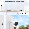 (4-Antennas Enchance) 2-Way Audio & 3K 5.0MP 1944P Outdoor Wireless