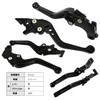H212 Black (Black) Honda Brake Clutch Levers with 6 Adjustments