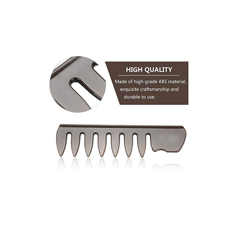Peine de estilo para hombres con dientes anchos, herramienta profesional