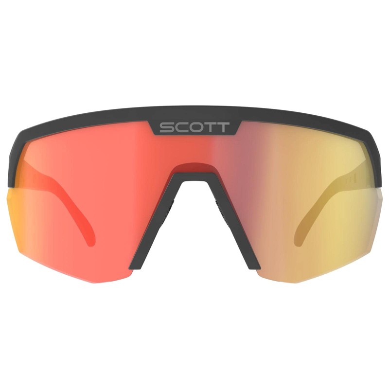 Scott Sport Shield Sunglasses, Black - Red Chrome