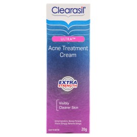 Clearasil Ultra Acne Treatment Extra Strength Face Cream Reduce Pimples, 20g