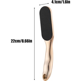 Veins Grain Foot File, 1Pc Veinsgrain Foot File, Dead Skin Remover Heel Scraper, Veins Grain Feet Callus Remover and Scrubber Heel Scraper for Wet and Dry Feet, Gold