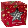 Bead Garland 8M Silver Luxury Christmas Tree Decoration Beaded Garland