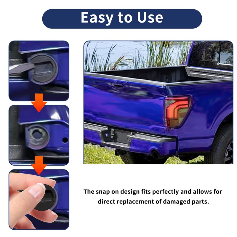 4PCS Tailgate Bushing Kit for Car Hinges Pivot, OEM#55274936AC, 3