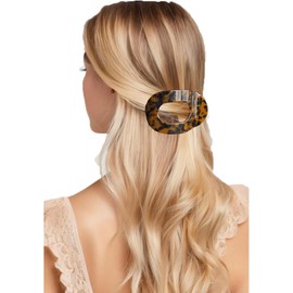 Flat Claw Clips for Women, Flat Hair Clips - Strong Grip, Bendable Teeth, Comfortable Curved Design for Thick Thin Hair (Style 2, 1 Pc)