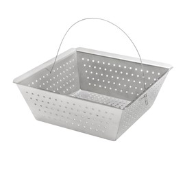 Leyso Stainless Steel Floor Sink Drop-in Basket Strainer Sink Drain Cover 8-1/2" x 8-1/2” x 3-1/8” for Kitchen, Restaurant, Bar, Buffet (Drop-in SS)