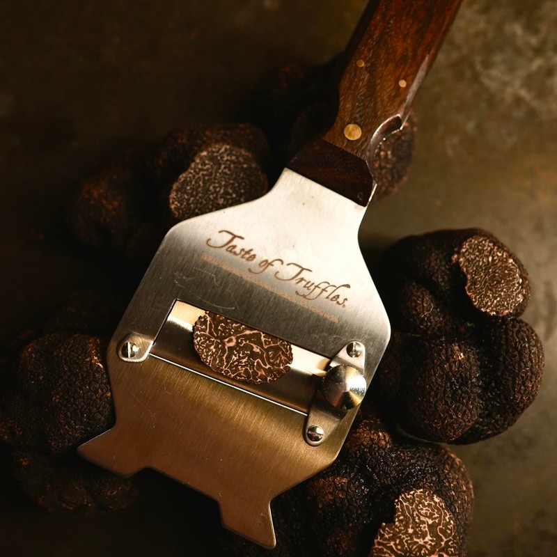 Professional Truffle Shaver, Slicer, Cutter in Stainless Steel & Rosewood
