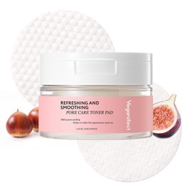 Veganifect Lifting and Balancing Pore Care Toner Pad, Vegan Certified, Mild Gauze Peeling, Reduces Pores & Smooths Skin, Pore Minimizer, 4.23Oz (70 Pads)