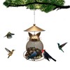 Mottoess Metal Hanging Squirrel Proof Bird Feeder for Wild Birds,
