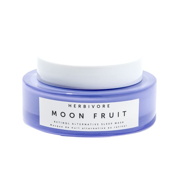 HERBIVORE Moon Fruit 1% Bakuchiol + Superfruits Retinol Alternative Sleep Mask Cream - Anti Aging Mask Cream Moisturizes & Smooths Wrinkles Overnight, Plant-based, Vegan, Cruelty-free, 50mL / 1.7oz