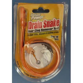 Drain Snake Clog Remover By Instant Power over 18” Long Unclog Drains #2301