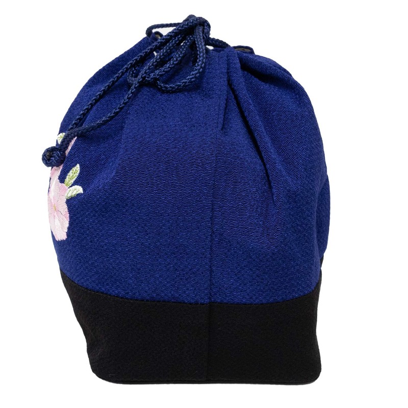 Kyoetsu Women's Hakama Drawstring Cherry Blossom Pattern Graduation Hakama Kimono,