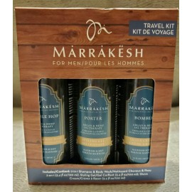 Marrakesh For Men 3pc Travel Kit 2N1 Shampoo/Body Wash, Styling Gel, Shave Cream
