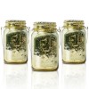 Fantado (6-Pack) Fantado Regular Mouth Gold Mercury Glass Mason Jar