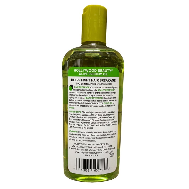 Hollywood Beauty Olive Oil ScalpTreatment, 8 oz (Pack of 4)