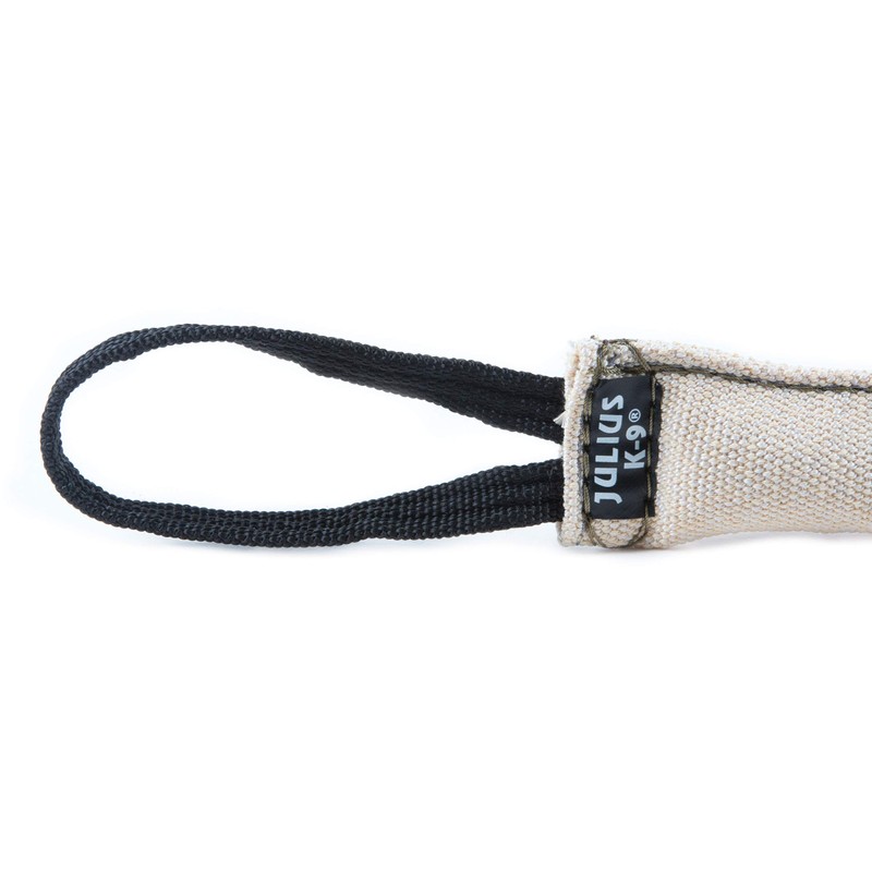 Julius-K9, chew toy, Stitched on the outside, 2 hand loops,