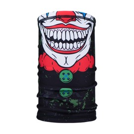 Winter Black Micro Fleece Men Ski Neck Warmer Snood Neck Tube Scarf Biker Ski Bandana Gaiter Clown Face Mask