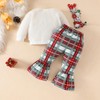 MAHUAOYIXI Toddler Baby Girls Christmas Outfits Deer Embroidery Long Sleeve