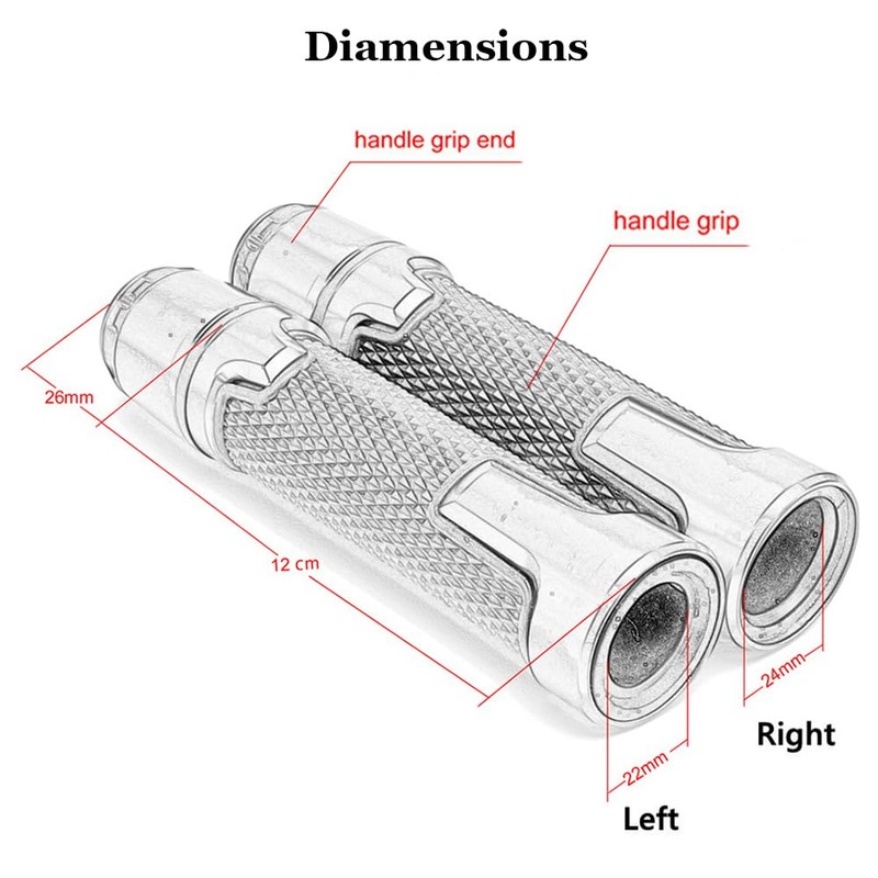 2pcs Motocycle Handlebar Grip Ends Set, Fit with S.uzuki GSXR