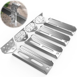 4 PCS 8 inch Galvanized Swivel Boat Trailer Bunk Brackets, Galvanized Swivel Top Bunk Bracket Kit Compatible with 2" x 4" Boat Trailer Crossmember - Ski Boat, Fishing Boat or Sailboat