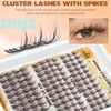 Brown Eyelashes Manga Lash Clusters Natural Eyelash Extensions Wispy Fairy