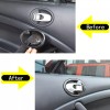 BEBECAR Carbon Fiber ABS Door Handle Bezel Trim COver Fits