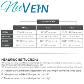 NuVein Medical Compression Stockings, 20-30 mmHg Support, Soft Comfort Microfiber, Thigh Length, Closed Toe, Beige, Small