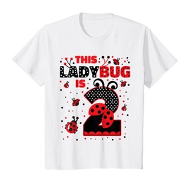 Ladybug Birthday 2 Girl 2 Year Old Birthday Ladybug Lover T-Shirt
