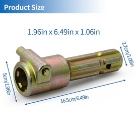 PTO Shaft Extender, PTO Quick Connect for Tractor, Connect Adapter for 1-3/8in 6 Spline Female, 1-3/8in 6 Spline Male, Heavy Duty Metal PTO Drive Shaft, 70HP