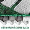 Waterlock DIY 5”Leaf Protection|Sample|Stainless Steel mesh|White Aluminum Gutter Covers|Contractor Grade|Gutter