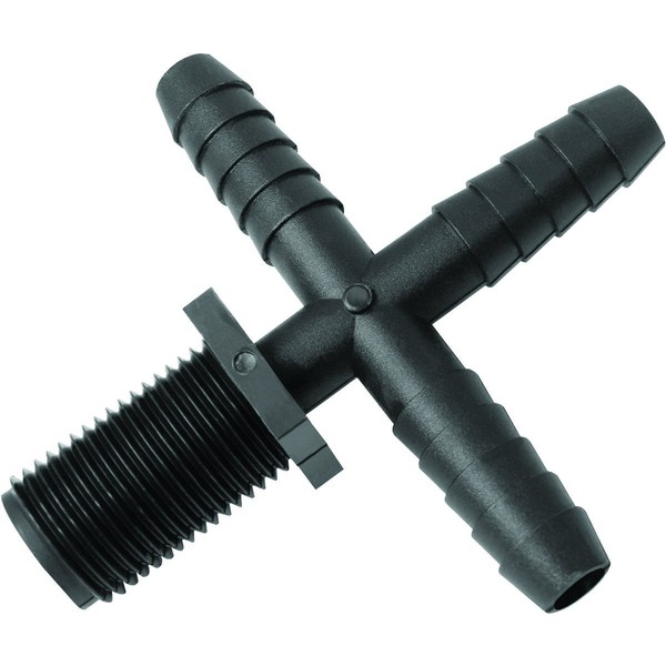 Green Leaf T 12 C P 1pk Nozzle Cross Fitting,