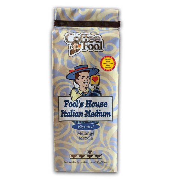 The Coffee Fool Fool's House Italian Medium Whole Bean Coffee, 300ml