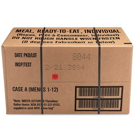 Ameriqual 24ct US Military Surplus MRE Meals Ready to Eat 2021 Inspect A+B Case Bundle Menus 1-24