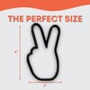 Peace Sign Fingers Cookie Cutter Polymer Clay Cutter with Easy