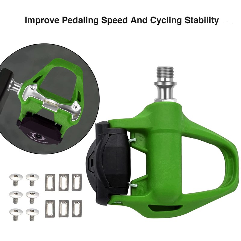 WOWSPORT SPD SL Road Bike Pedals with Cleat,Compatible with Shimano