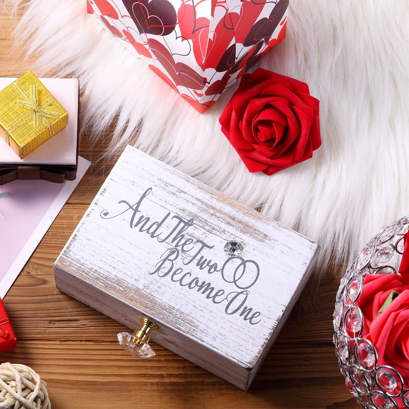 Wedding Ring Bearer Box and Then Two Become One Mr.