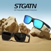 STGATN Polarized Sunglasses for Men, 2 Packs, Matte Black Rubber