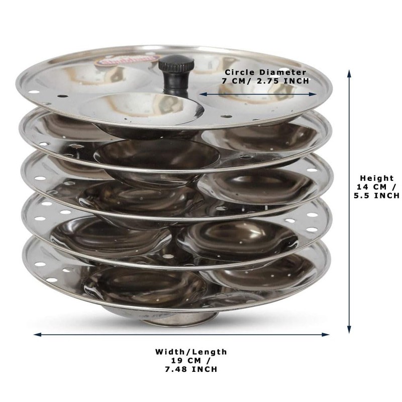 Sahishnu Online and Marketing Stainless Steel Idli Stand, Idli Stand