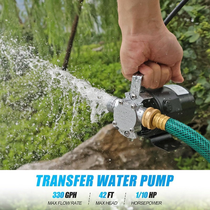 FIDISP Water Transfer Pump, 115V 1/10HP Electric Utility Pump with